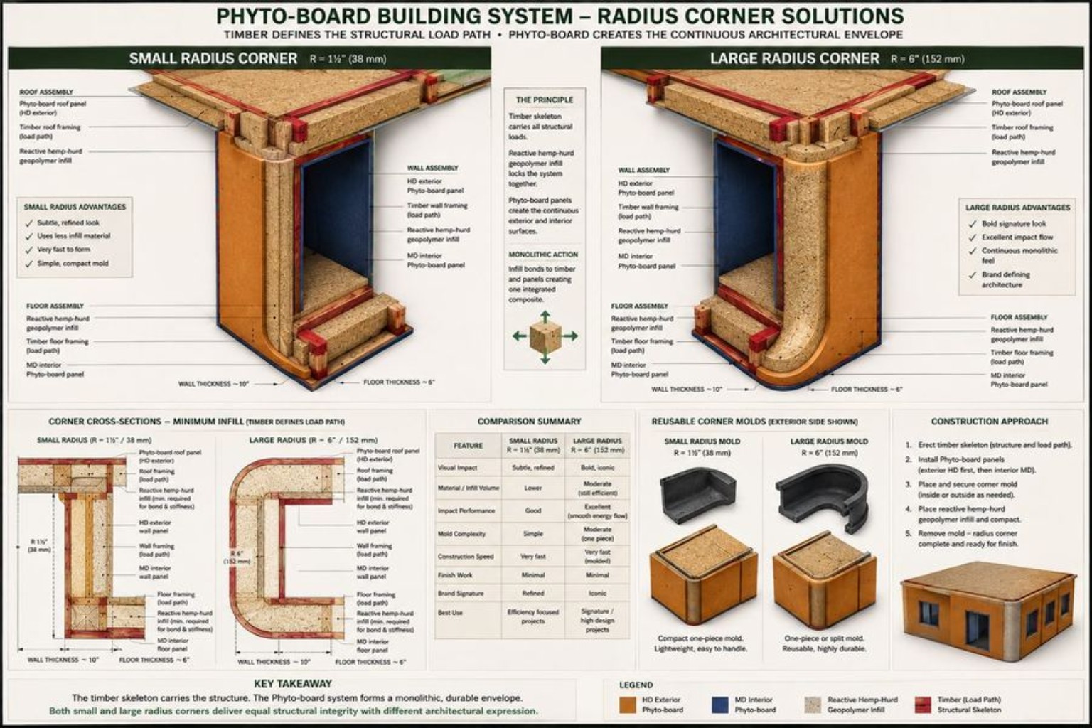 Earlier Phyto-board radius corner development study